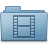 Movie Folder Blue Icon 48x48 png